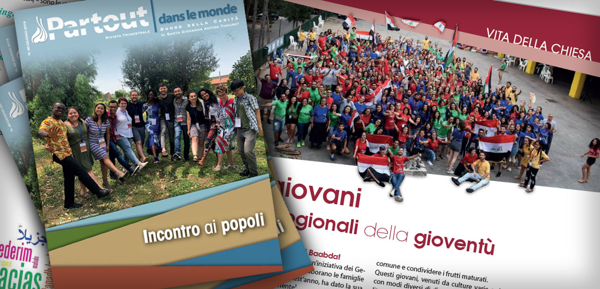 Disponibile il n°40 della rivista "Partout dans le Monde" delle Suore della Carità di Santa Giovanna Antida Thouret