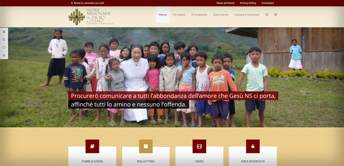 Presto on-line il nuovo sito delle Missionarie del Sacro Costato