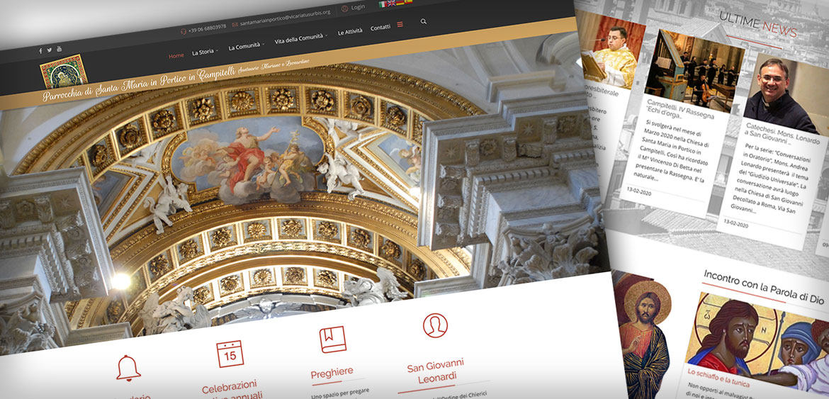 On-line il nuovo sito di Santa Maria in Portico in Campitelli