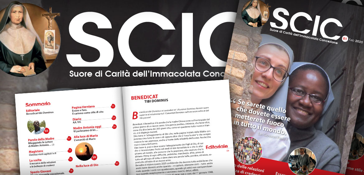 Con un progetto grafico totalmente rinnovato esce la nuova rivista "SCIC" delle Suore di Carità dell'Immacolata Concezione di Ivrea