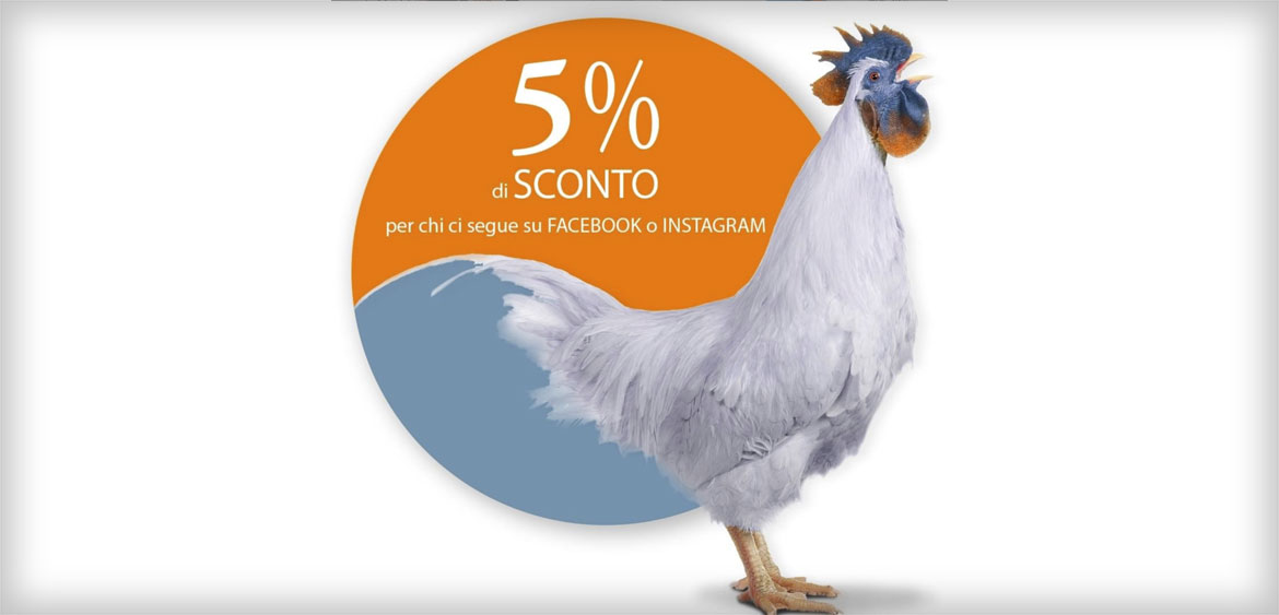 Sconti in arrivo! Seguici su Facebook e/o Instagram